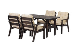Set van 2 tuinstoelen Atlanta met kussens
