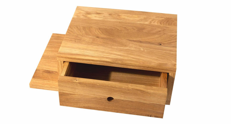 Wandplank Bella lade links eikenhout