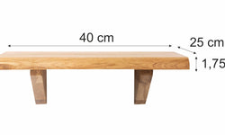 Wandplank Lauren eikenhout eikenhout