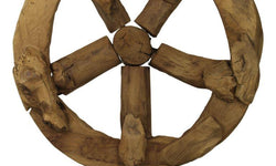 Decoratief Wiel teakhout