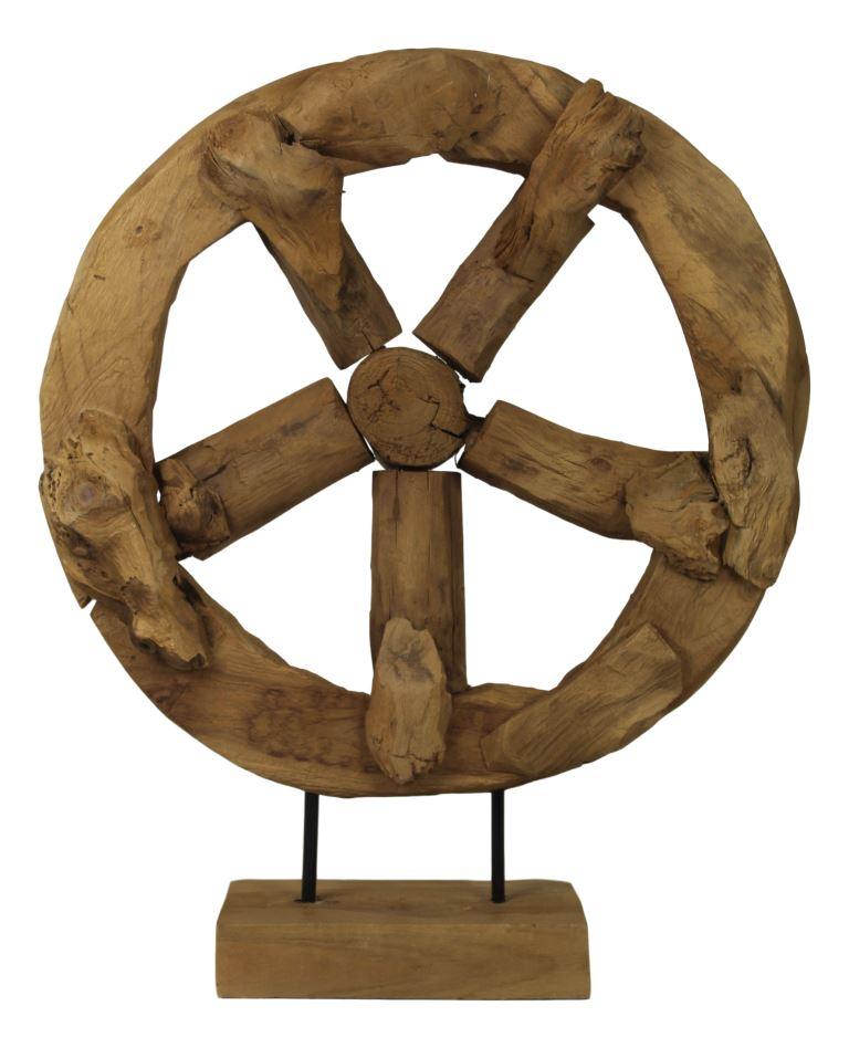 Decoratief Wiel teakhout