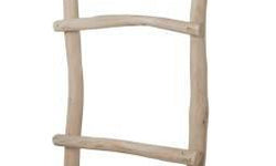 Decoratieve ladder Napels teakhout