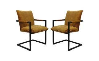 Set van 2 eetkamerstoelen Boston velvet