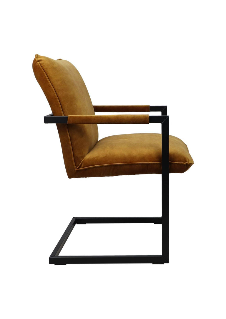 Set van 2 eetkamerstoelen Boston velvet