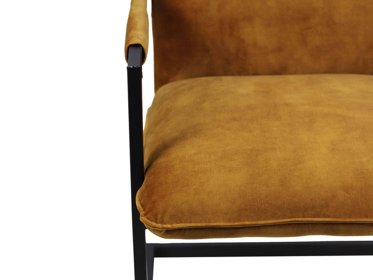 Set van 2 eetkamerstoelen Boston velvet