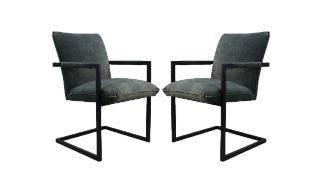 Set van 2 eetkamerstoelen Boston velvet