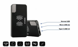 Powerbank met Wireless Charging en telefoonstandaard