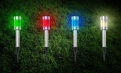 Set van 4 tuinlampen