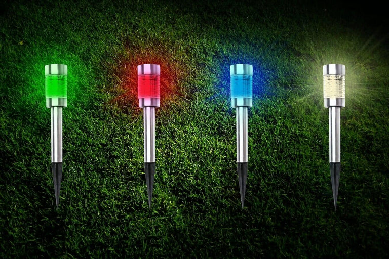 Set van 4 tuinlampen