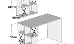 Bureau Extra met wandplank