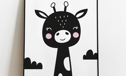 Kinderkamer Poster Girafje