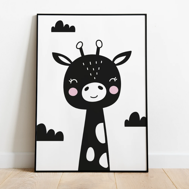 Kinderkamer Poster Girafje