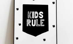 Kinderkamer Poster Kids Rule