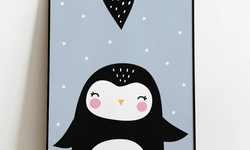 Kinderkamer Poster Pinguin