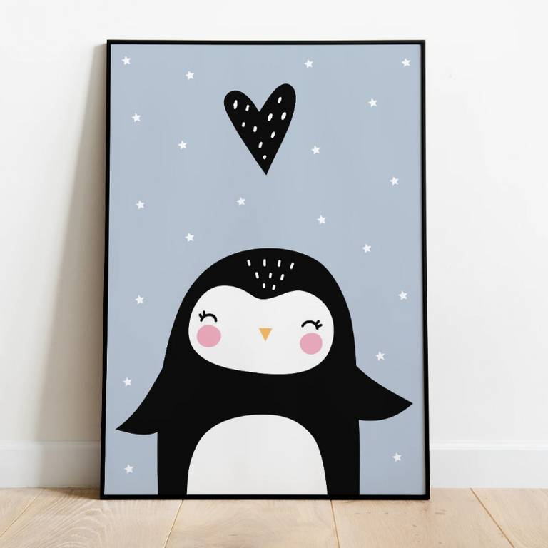 Kinderkamer Poster Pinguin