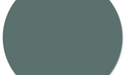 Wanddecoratie cirkel Effen Green