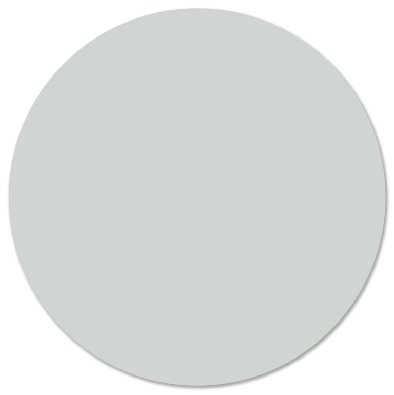 Wanddecoratie cirkel Effen Pale Green outdoor