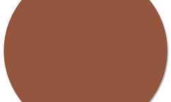 Wanddecoratie cirkel Effen Terracotta outdoor