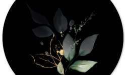 Wanddecoratie cirkel Flower Glow