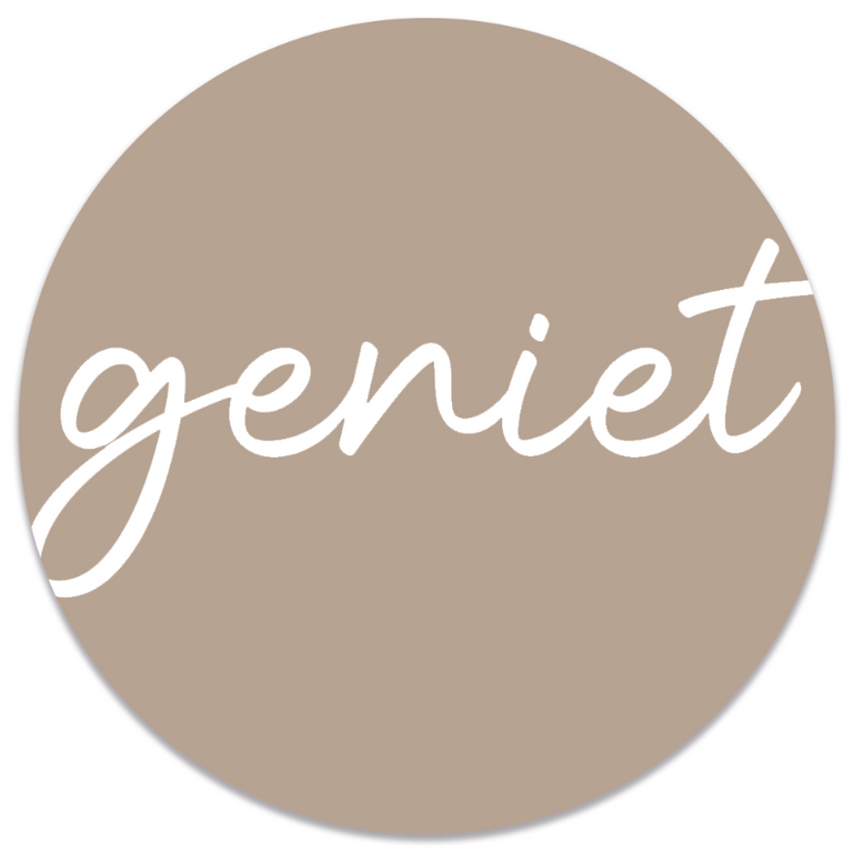 Wanddecoratie cirkel Geniet