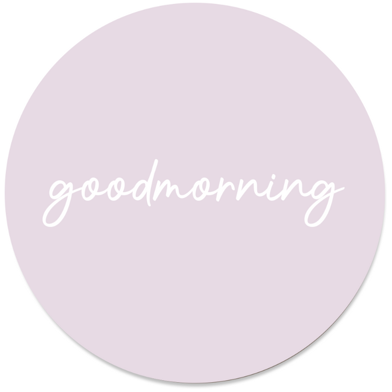 Wanddecoratie cirkel Goodmorning