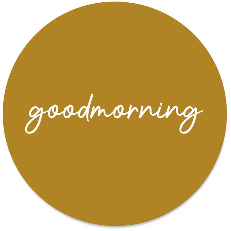 Wanddecoratie cirkel Goodmorning outdoor