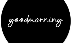 Wanddecoratie cirkel Goodmorning outdoor