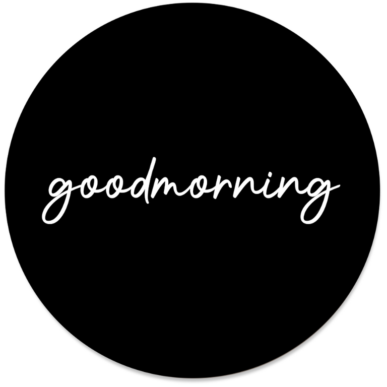 Wanddecoratie cirkel Goodmorning outdoor