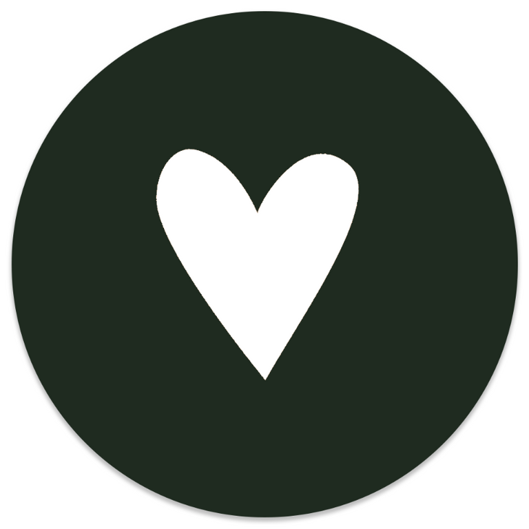 Wanddecoratie cirkel Hart