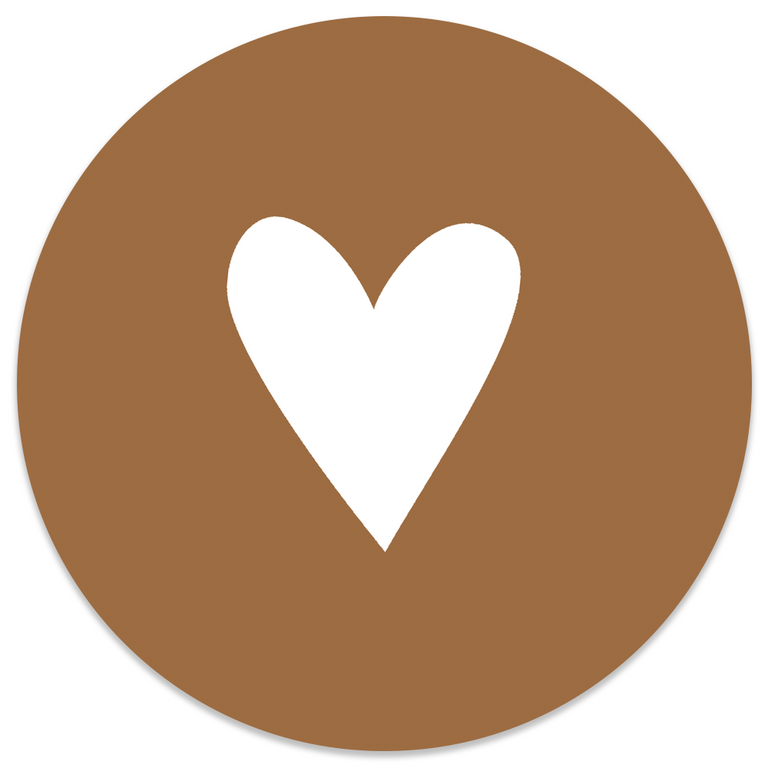 Wanddecoratie cirkel Hart