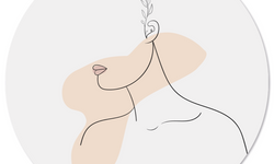 Wanddecoratie cirkel Lady 2.0 outdoor