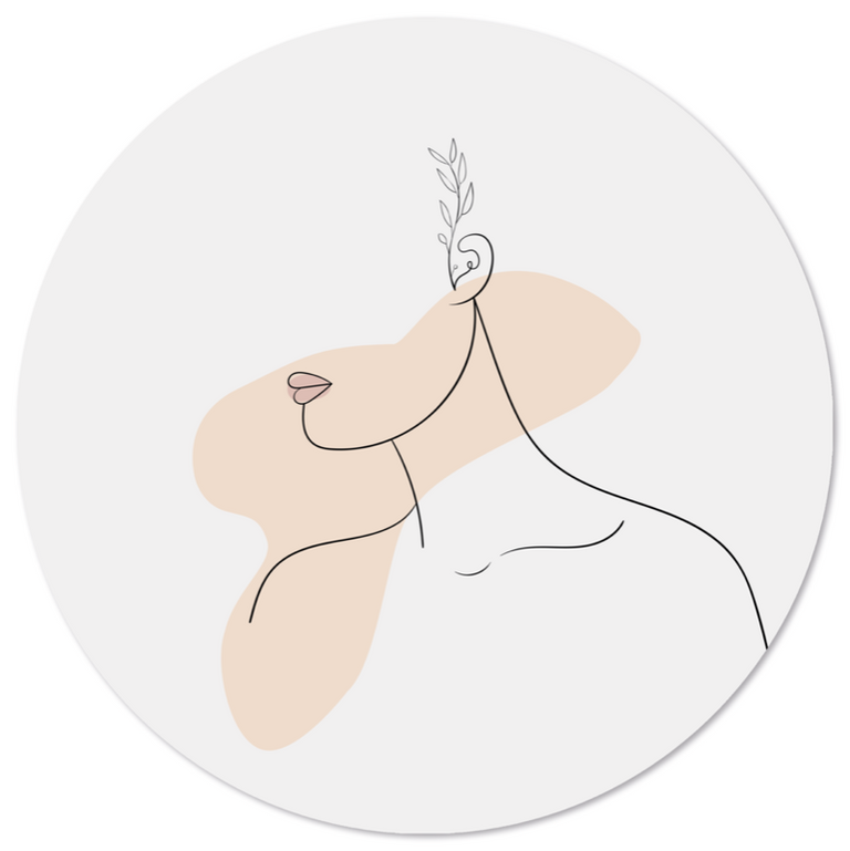 Wanddecoratie cirkel Lady 2.0 outdoor