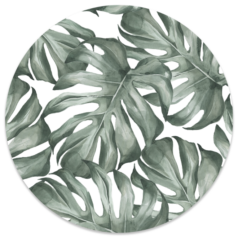 Wanddecoratie cirkel Leaf