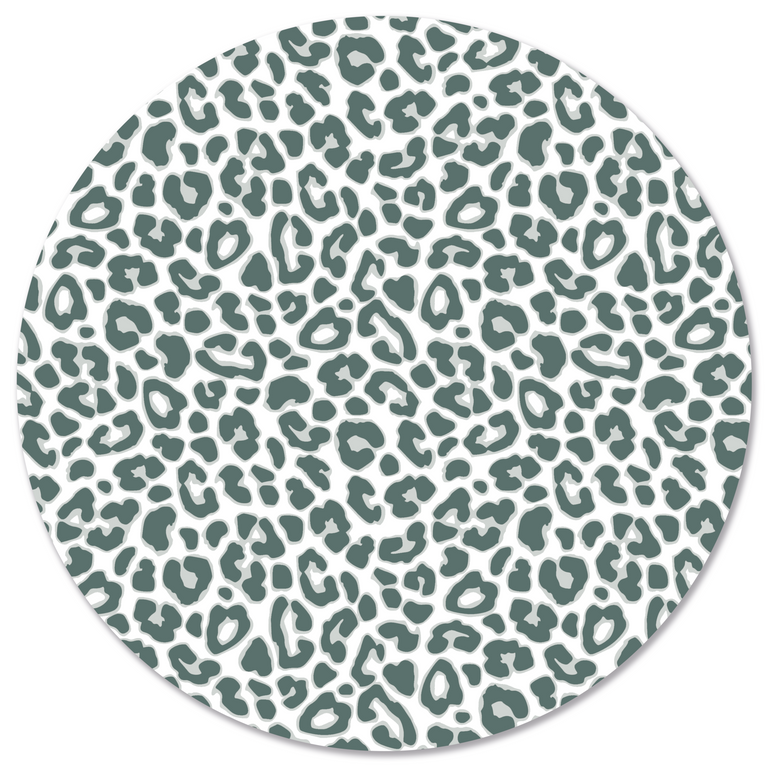 Wanddecoratie cirkel Leopard outdoor