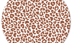 Wanddecoratie cirkel Leopard