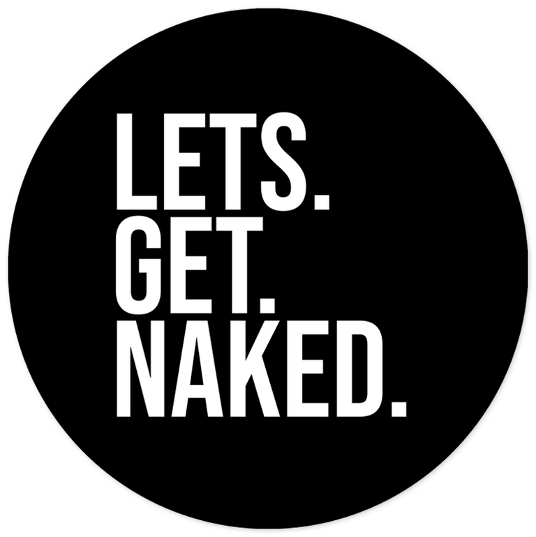 Wanddecoratie cirkel Lets Get Naked