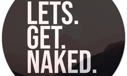 Wanddecoratie cirkel Lets Get Naked Moon