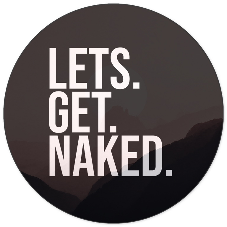 Wanddecoratie cirkel Lets Get Naked Moon
