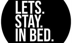 Wanddecoratie cirkel Lets Stay In Bed