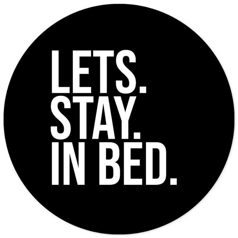 Wanddecoratie cirkel Lets Stay In Bed