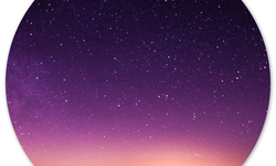 Wanddecoratie cirkel Night Sky