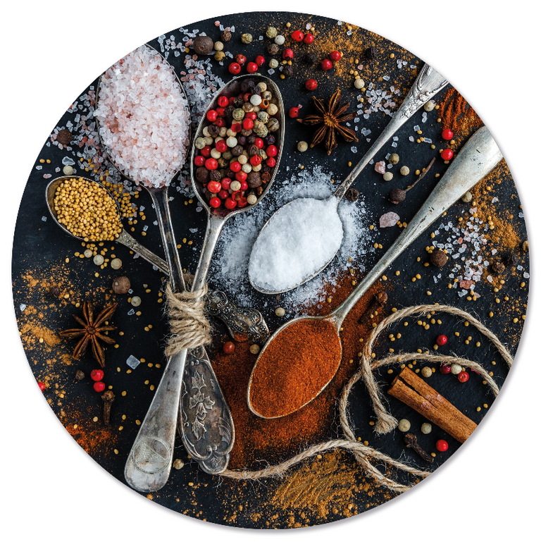 Wanddecoratie cirkel Spices