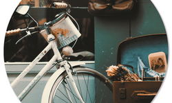 Wanddecoratie cirkel Vintage outdoor