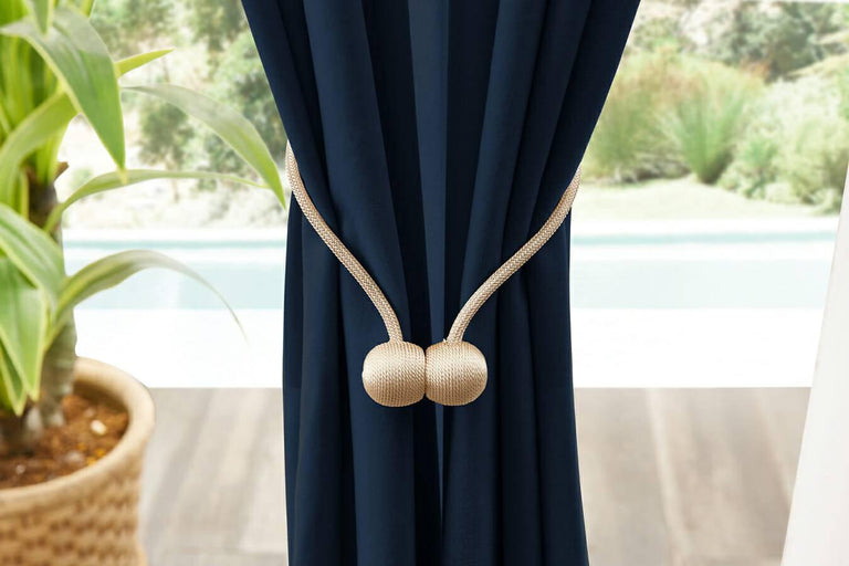Velvet gordijnen met ringen