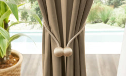 Velvet gordijnen met ringen