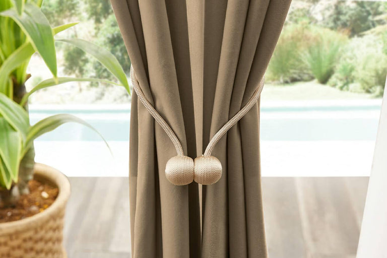 Velvet gordijnen met ringen