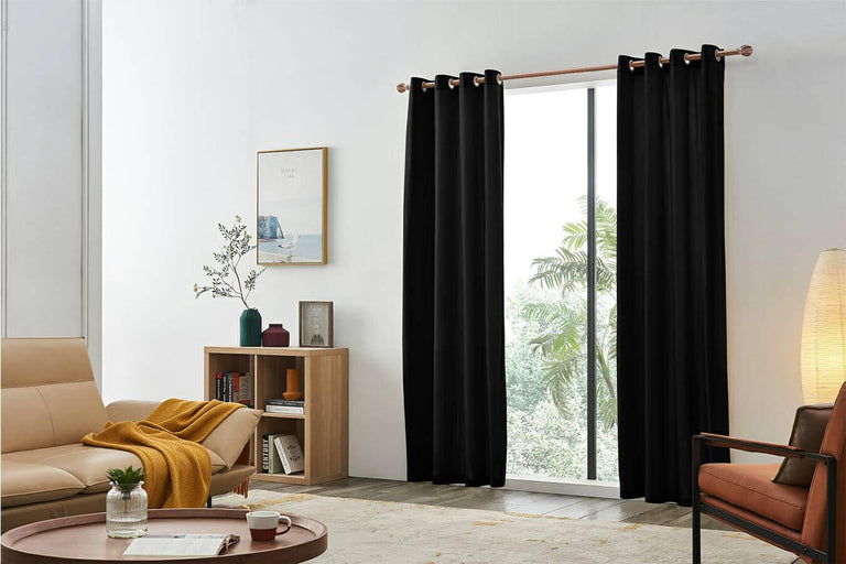 Velvet gordijnen met ringen
