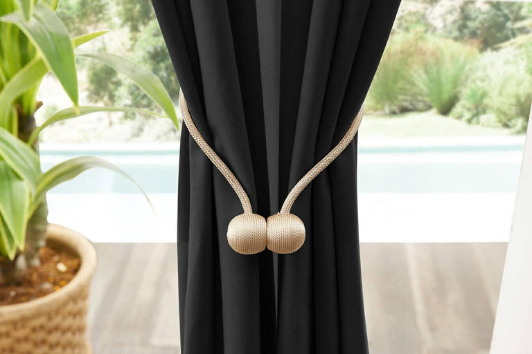 Velvet gordijnen met ringen