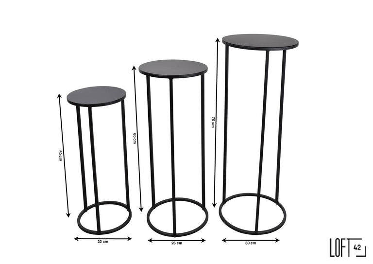 Set van 3 plantenhouders Harold