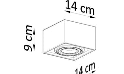 1-lichts Plafondlamp Quatro